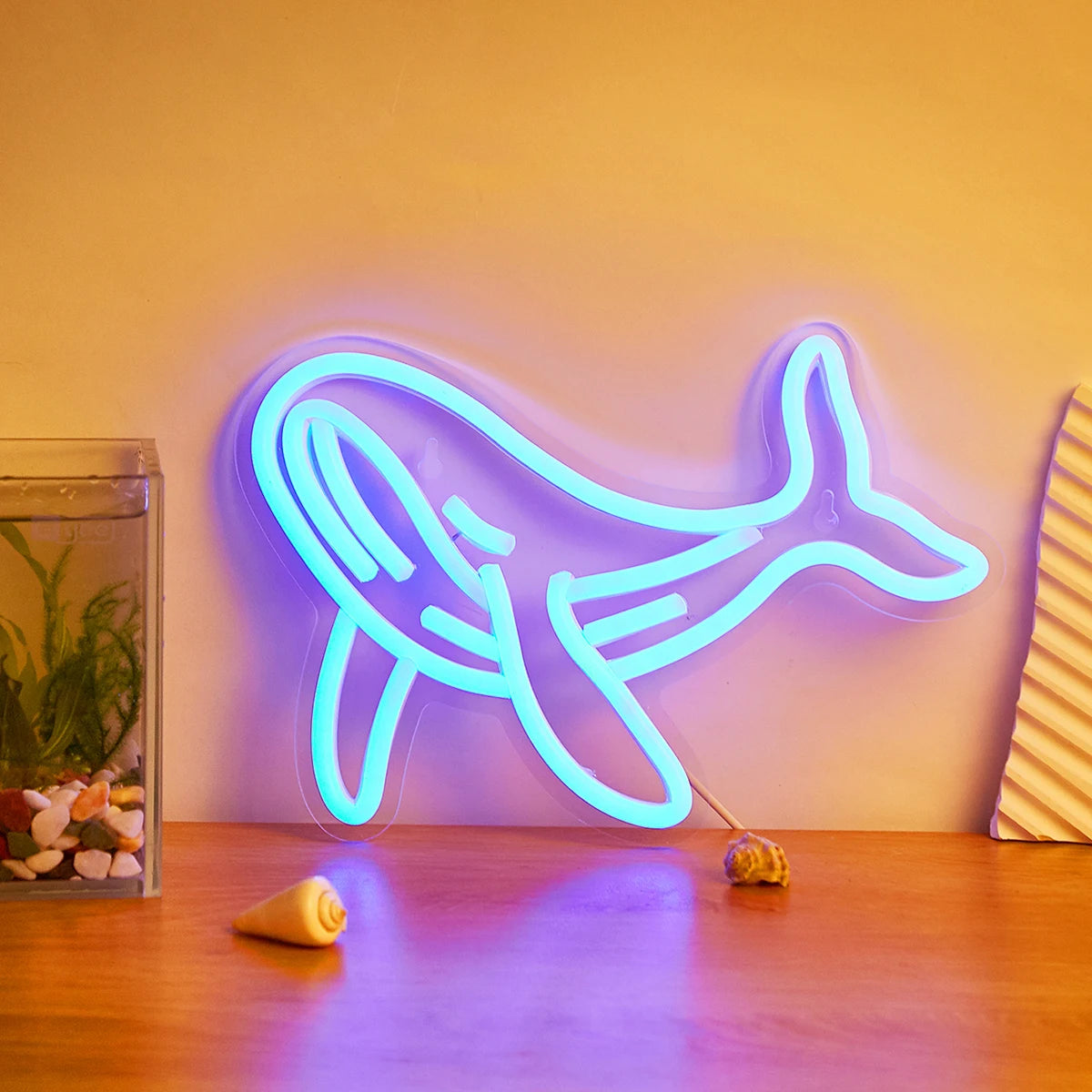 Whale Neon Sign