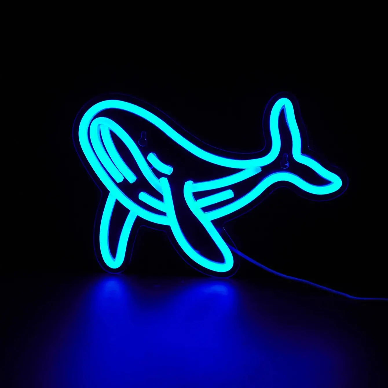 Whale Neon Sign